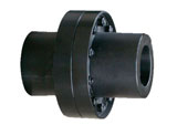 Pure shear rubber coupling